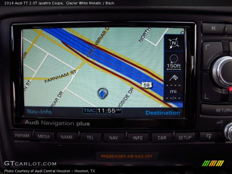 Glacier White Metallic / Black 2014 Audi TT 2.0T quattro Coupe