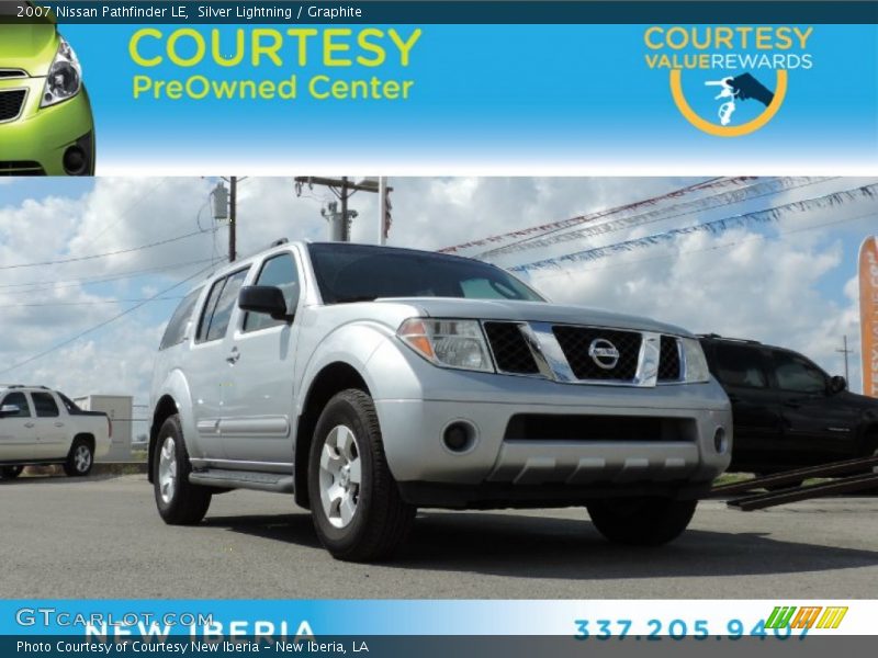 Silver Lightning / Graphite 2007 Nissan Pathfinder LE