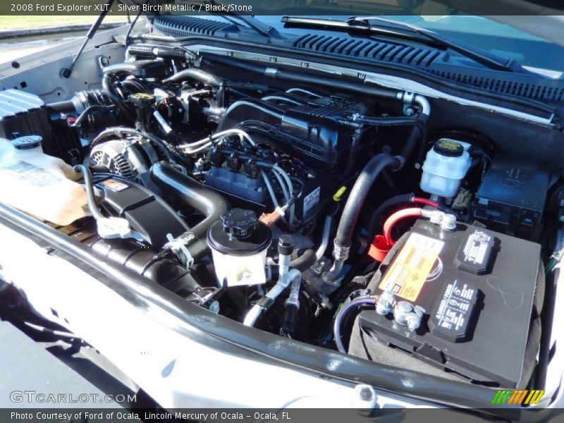 Silver Birch Metallic / Black/Stone 2008 Ford Explorer XLT