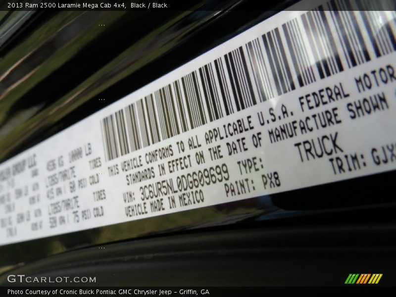 Black / Black 2013 Ram 2500 Laramie Mega Cab 4x4