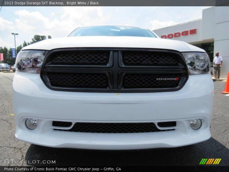 Bright White / Black 2013 Dodge Durango SXT Blacktop