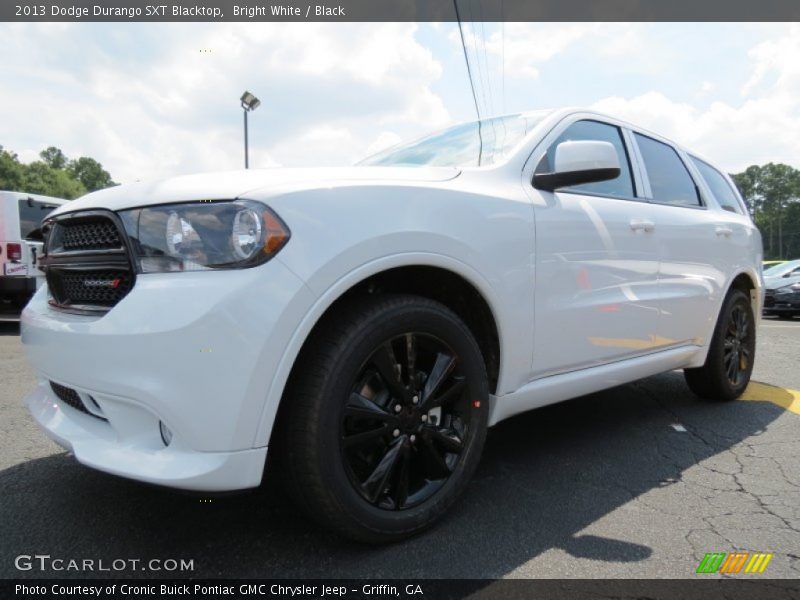 Bright White / Black 2013 Dodge Durango SXT Blacktop