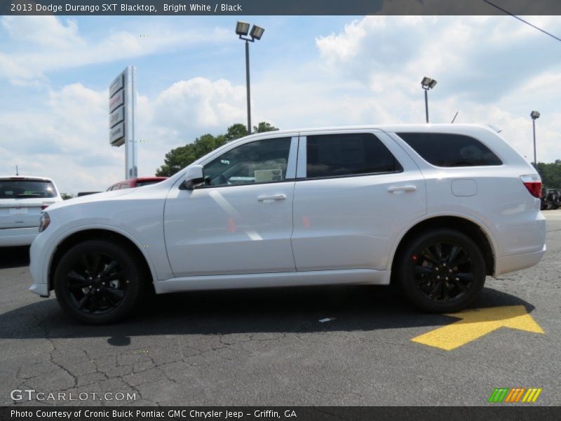 Bright White / Black 2013 Dodge Durango SXT Blacktop