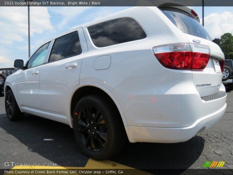 Bright White / Black 2013 Dodge Durango SXT Blacktop