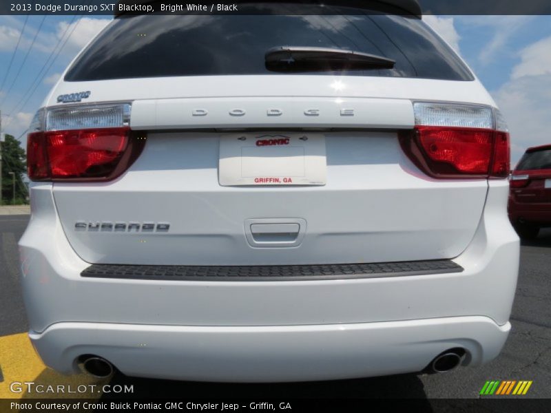 Bright White / Black 2013 Dodge Durango SXT Blacktop