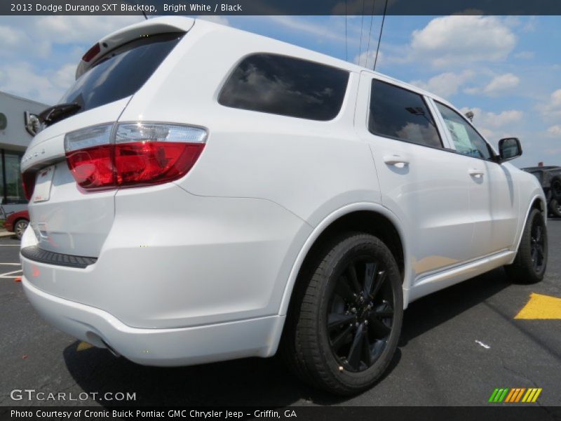 Bright White / Black 2013 Dodge Durango SXT Blacktop