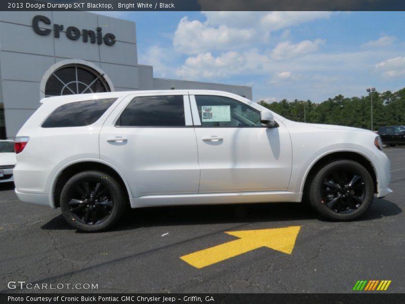 Bright White / Black 2013 Dodge Durango SXT Blacktop