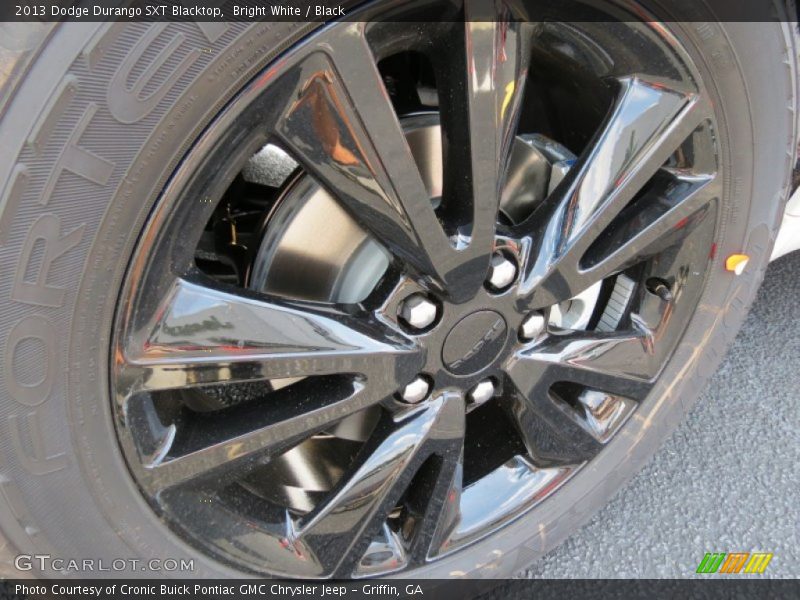 Bright White / Black 2013 Dodge Durango SXT Blacktop