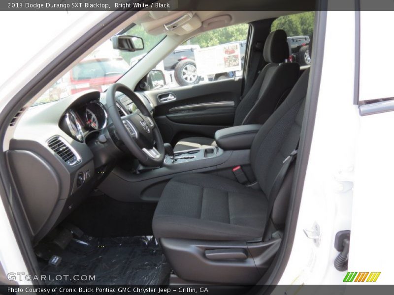Bright White / Black 2013 Dodge Durango SXT Blacktop