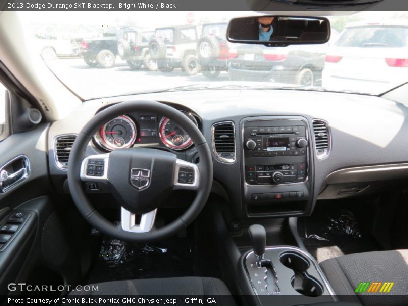 Bright White / Black 2013 Dodge Durango SXT Blacktop