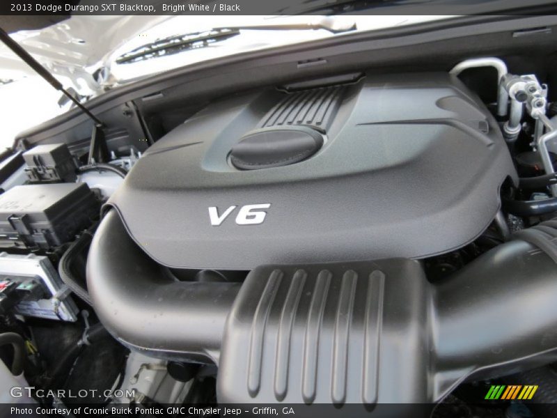 Bright White / Black 2013 Dodge Durango SXT Blacktop