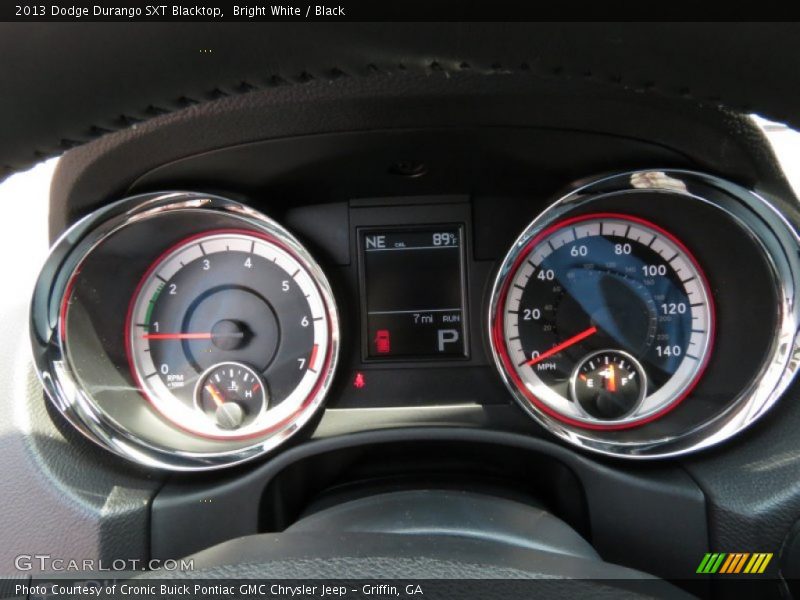 Bright White / Black 2013 Dodge Durango SXT Blacktop