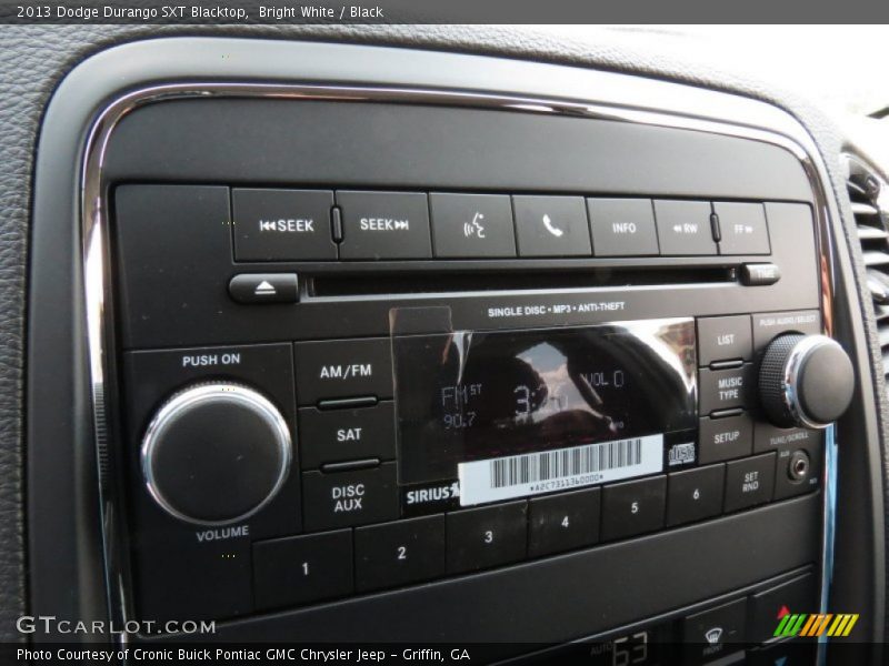 Bright White / Black 2013 Dodge Durango SXT Blacktop