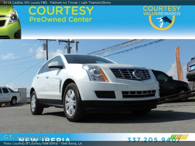 Platinum Ice Tricoat / Light Titanium/Ebony 2013 Cadillac SRX Luxury FWD