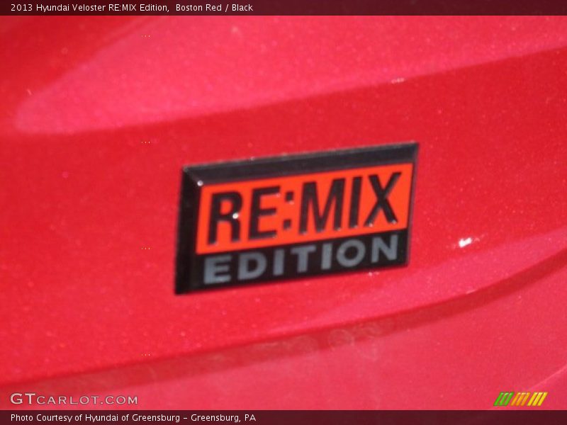 Boston Red / Black 2013 Hyundai Veloster RE:MIX Edition