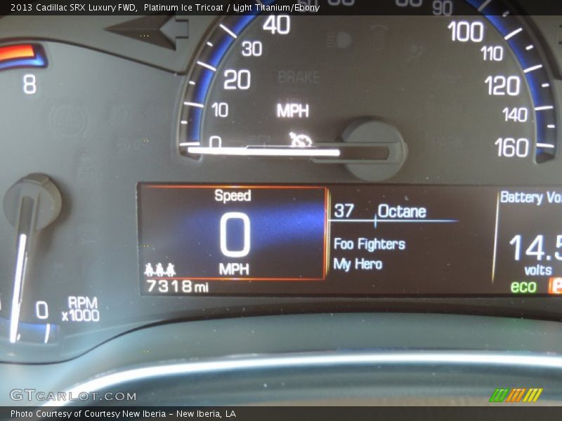 Platinum Ice Tricoat / Light Titanium/Ebony 2013 Cadillac SRX Luxury FWD