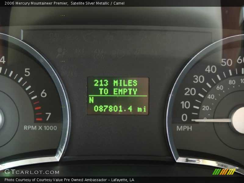 Satellite Silver Metallic / Camel 2006 Mercury Mountaineer Premier