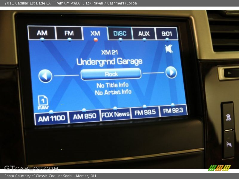 Black Raven / Cashmere/Cocoa 2011 Cadillac Escalade EXT Premium AWD