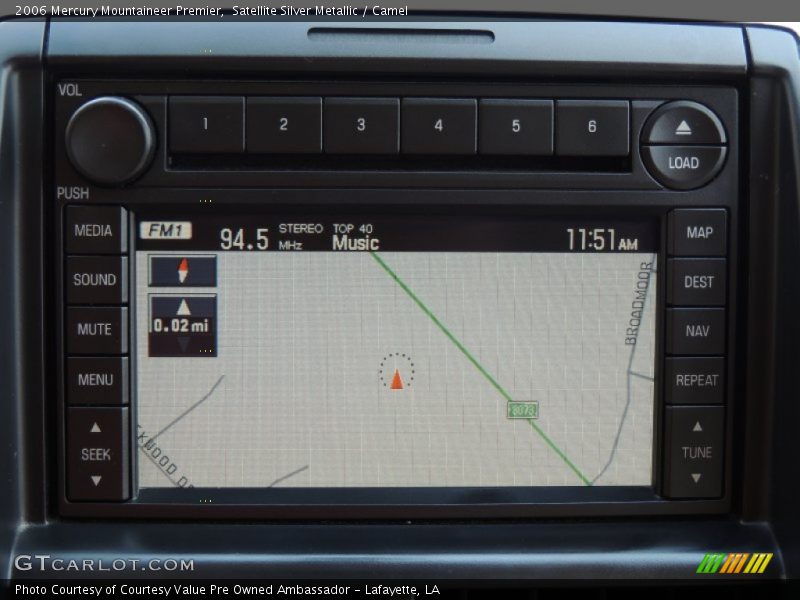 Navigation of 2006 Mountaineer Premier