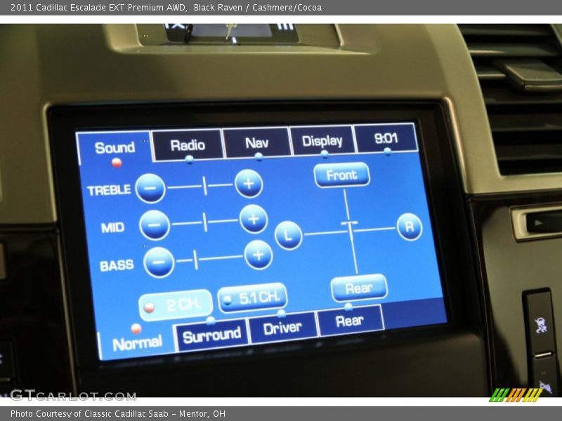 Black Raven / Cashmere/Cocoa 2011 Cadillac Escalade EXT Premium AWD