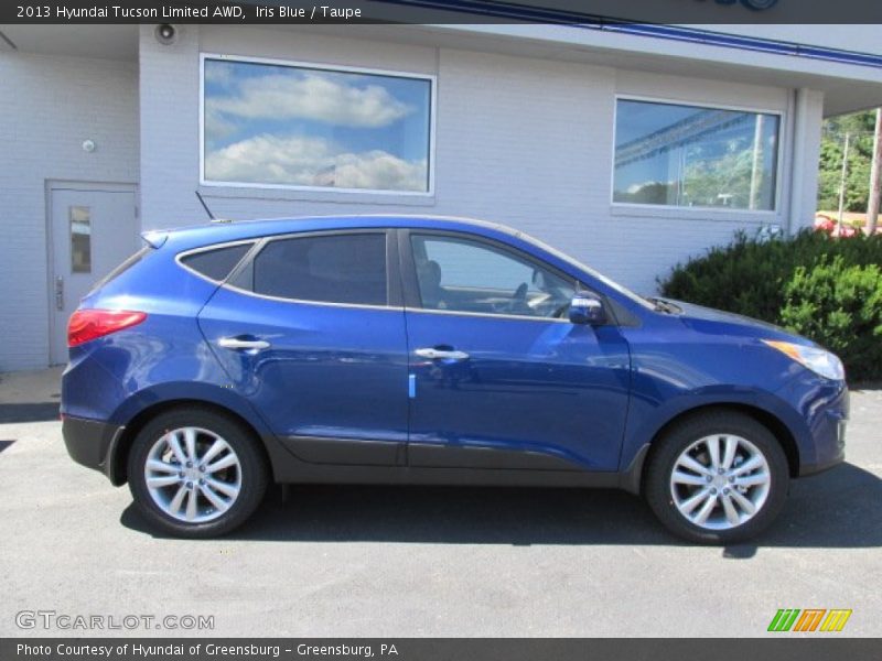 Iris Blue / Taupe 2013 Hyundai Tucson Limited AWD