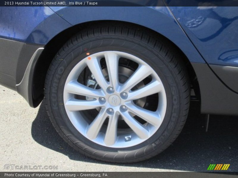 Iris Blue / Taupe 2013 Hyundai Tucson Limited AWD