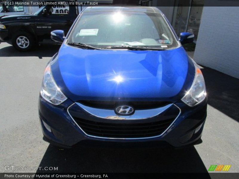 Iris Blue / Taupe 2013 Hyundai Tucson Limited AWD