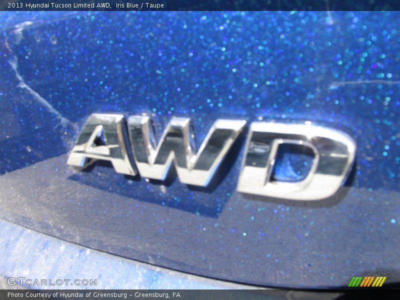 Iris Blue / Taupe 2013 Hyundai Tucson Limited AWD