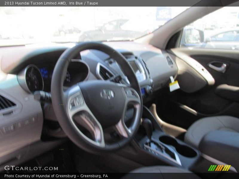 Iris Blue / Taupe 2013 Hyundai Tucson Limited AWD
