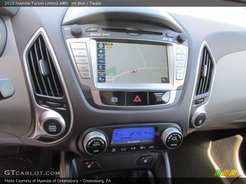 Iris Blue / Taupe 2013 Hyundai Tucson Limited AWD