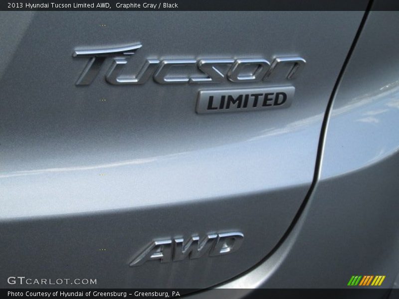 Graphite Gray / Black 2013 Hyundai Tucson Limited AWD