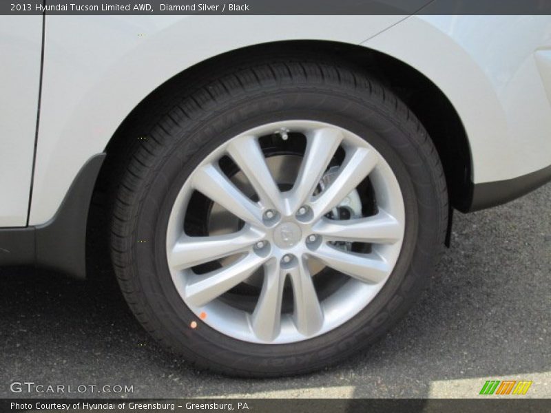 Diamond Silver / Black 2013 Hyundai Tucson Limited AWD