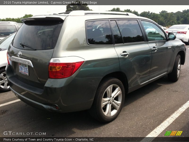 Cypress Green Pearl / Sand Beige 2010 Toyota Highlander Limited