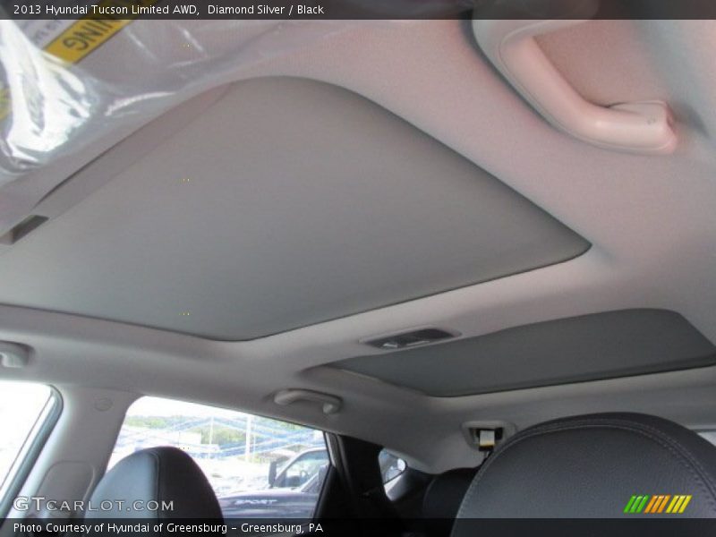 Diamond Silver / Black 2013 Hyundai Tucson Limited AWD