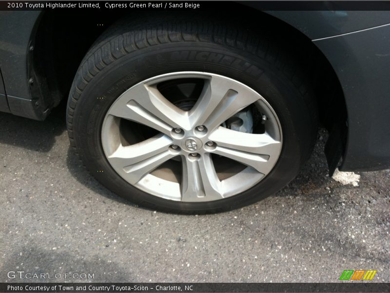 Cypress Green Pearl / Sand Beige 2010 Toyota Highlander Limited