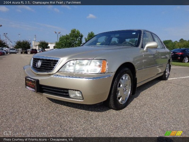 Champagne Mist Pearl / Parchment 2004 Acura RL 3.5