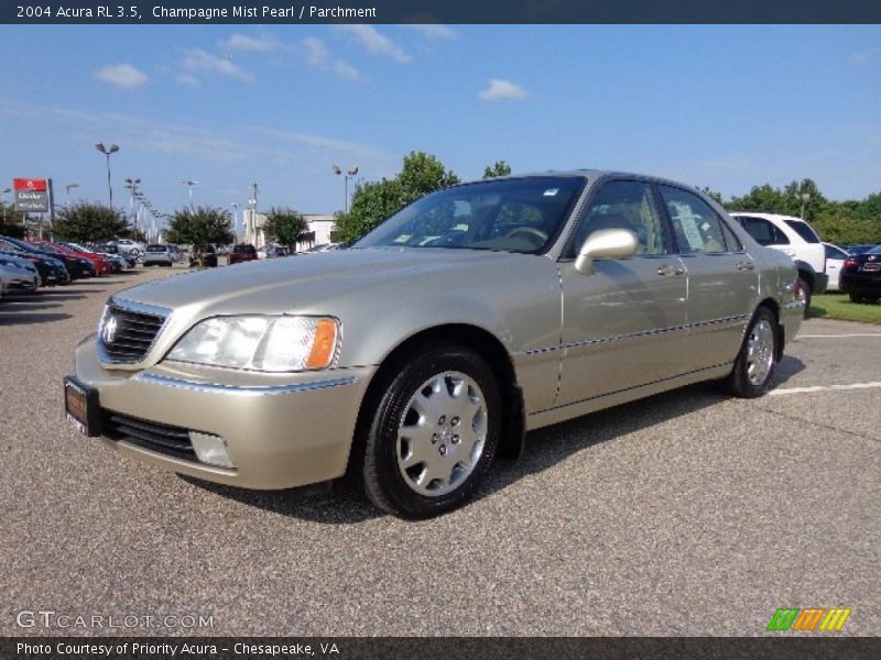 Champagne Mist Pearl / Parchment 2004 Acura RL 3.5