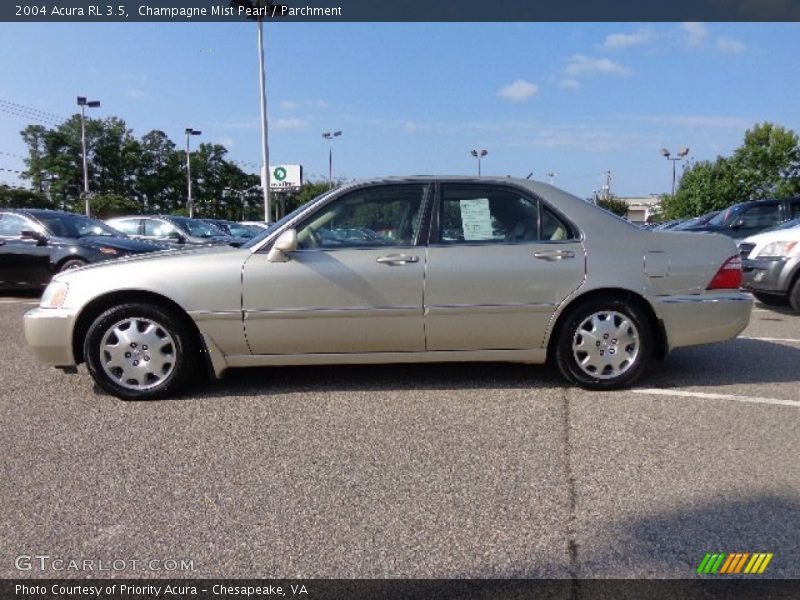 Champagne Mist Pearl / Parchment 2004 Acura RL 3.5