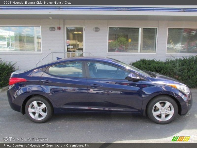 Indigo Night / Gray 2013 Hyundai Elantra GLS