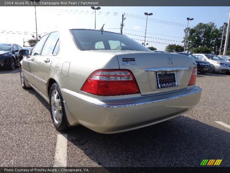 Champagne Mist Pearl / Parchment 2004 Acura RL 3.5