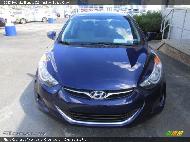 Indigo Night / Gray 2013 Hyundai Elantra GLS