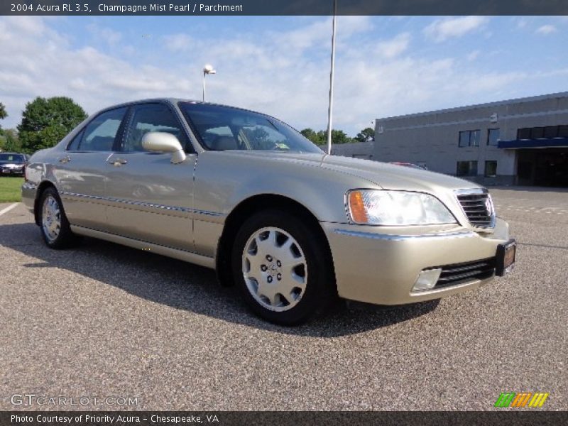 Champagne Mist Pearl / Parchment 2004 Acura RL 3.5