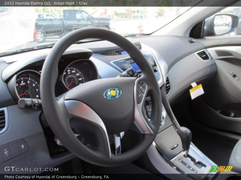 Indigo Night / Gray 2013 Hyundai Elantra GLS