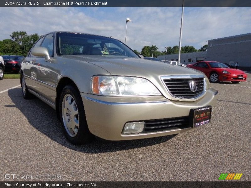 Champagne Mist Pearl / Parchment 2004 Acura RL 3.5