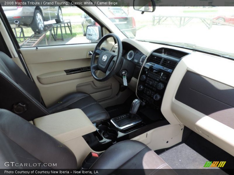 Classic White / Camel Beige 2008 Mazda Tribute i Grand Touring