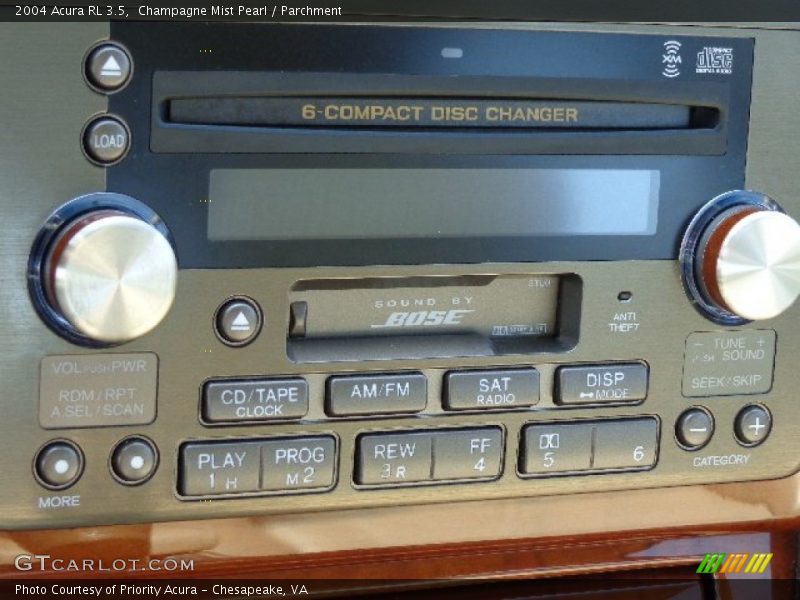 Champagne Mist Pearl / Parchment 2004 Acura RL 3.5