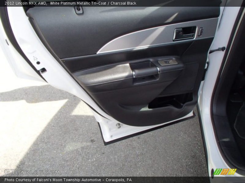 White Platinum Metallic Tri-Coat / Charcoal Black 2012 Lincoln MKX AWD