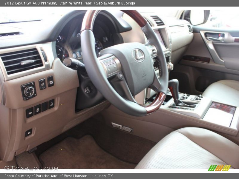 Starfire White Pearl / Sepia/Auburn Bubinga 2012 Lexus GX 460 Premium