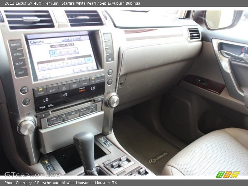 Starfire White Pearl / Sepia/Auburn Bubinga 2012 Lexus GX 460 Premium