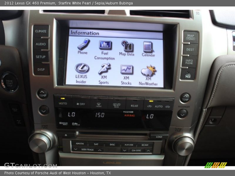 Controls of 2012 GX 460 Premium